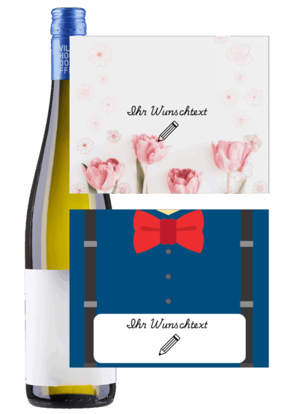 2023 Personalisierbare Geschenkflasche – Weißer Burgunder „Löß“